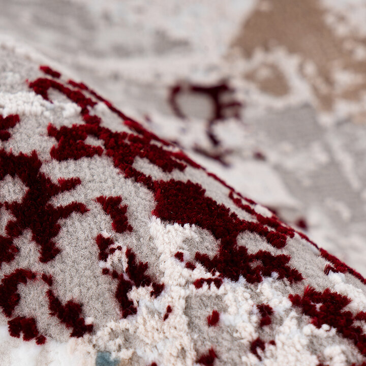 Vintage vloerkleed - Avdira 225 Grijs/Zalmroze