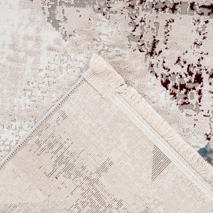 Vintage vloerkleed - Avdira 225 Grijs/Zalmroze