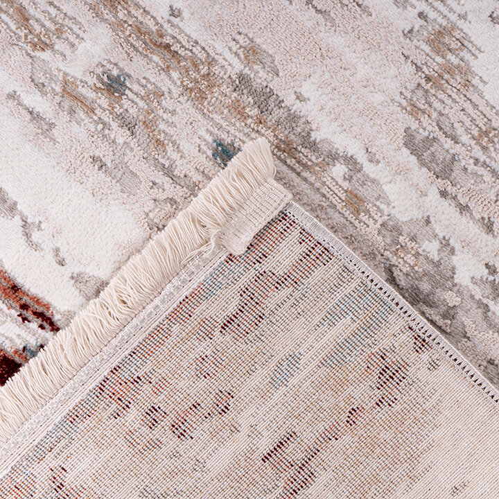 Vintage vloerkleed - Avdira 325 Grijs/Zalmroze