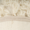 Rond bohemian vloerkleed - Basai Fringe 525 Creme - thumbnail 4