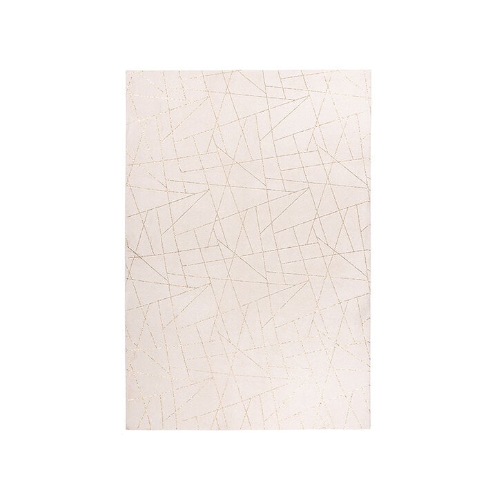 Geometrisch vloerkleed - Botticino 125 Creme/Goud