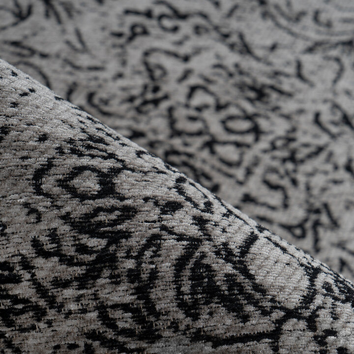 Vintage vloerkleed - Iruna 300 Grijs/Zwart