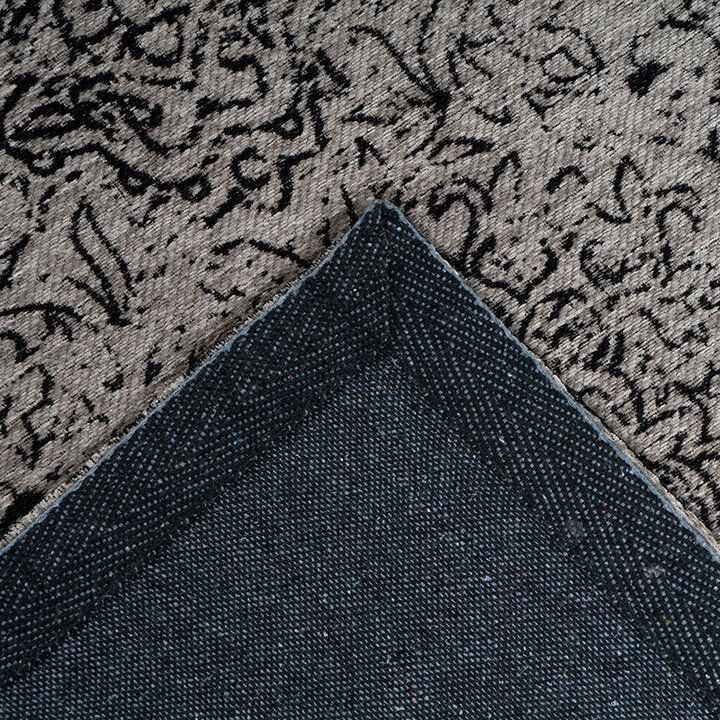 Vintage vloerkleed - Iruna 300 Grijs/Zwart