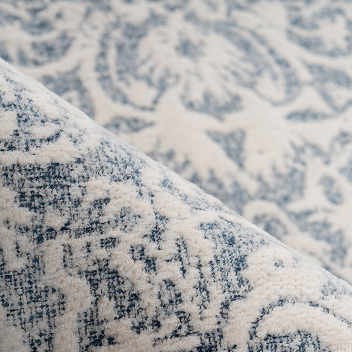 Vintage vloerkleed - Iruna 400 Creme/Blauw