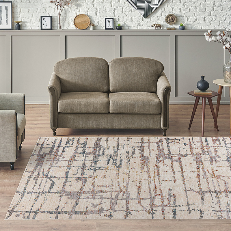 Modern vloerkleed - Jakon 325 Creme/Multicolor