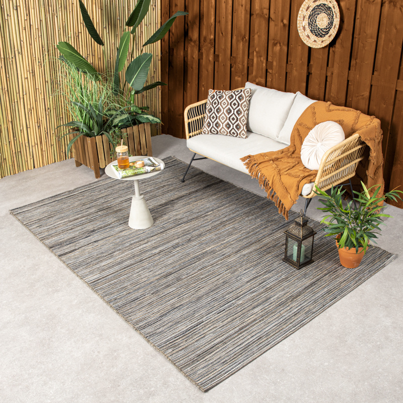 Outdoor vloerkleed - Torres Donkergrijs/Gemêleerd