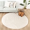 Rond Scandinavisch vloerkleed - Lova Arches Creme - thumbnail 2