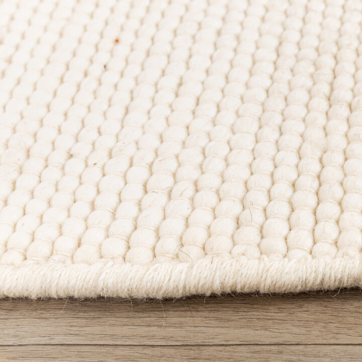 Wollen organisch vloerkleed - Feline Wit 