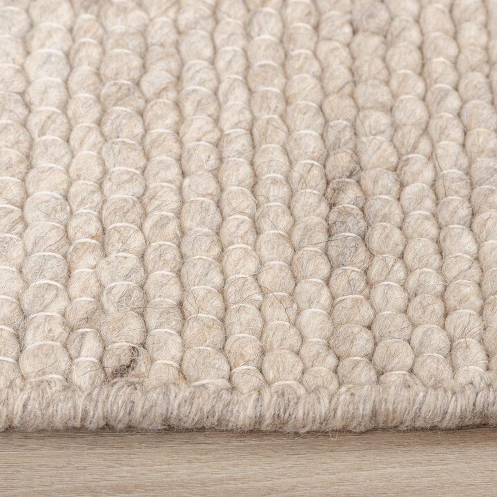 Wollen organisch vloerkleed - Feline Wit/Gemeleerd 