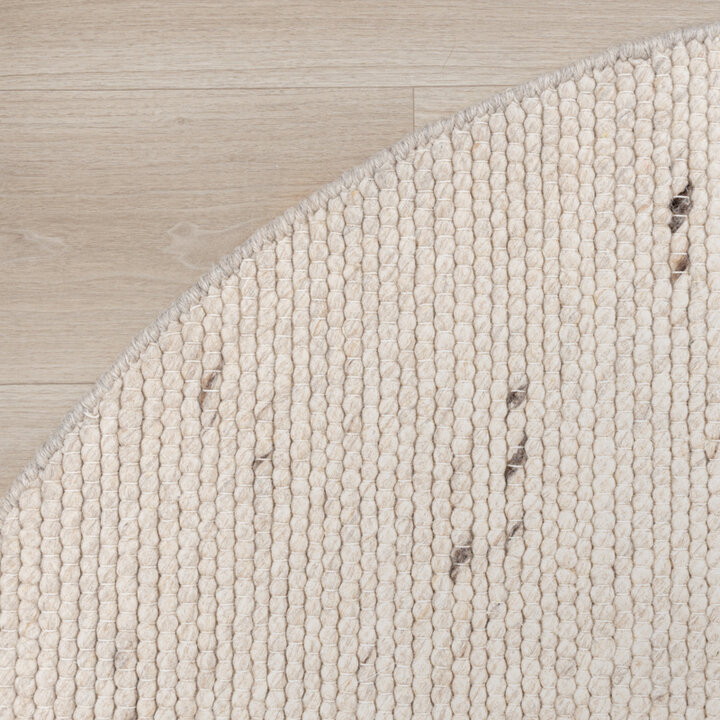 Wollen organisch vloerkleed - Feline Wit/Gemeleerd 