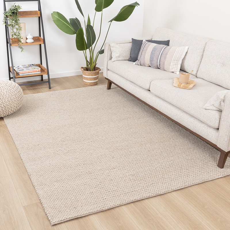Wollen vloerkleed - Twist Beige