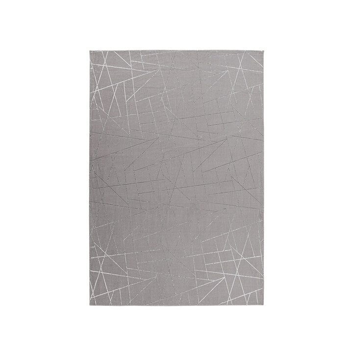 Geometrisch vloerkleed - Botticino 125 Taupe/Zilver