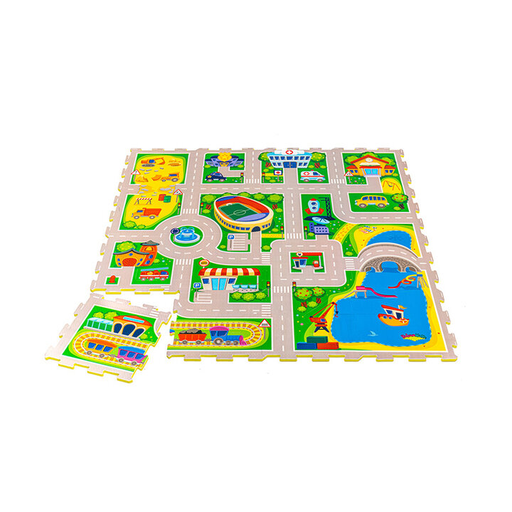 Foam puzzelmat - Max City Multicolor
