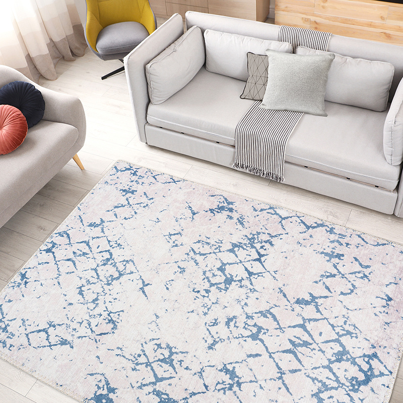 Vintage vloerkleed - Perry 400 Wit/Blauw