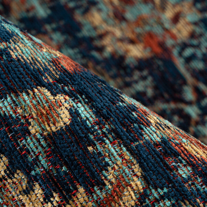 Vintage vloerkleed -  Carter 225 Multicolor/Blauw 