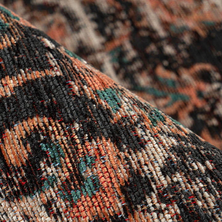 Vintage vloerkleed -  Carter 225 Multicolor/Rood 