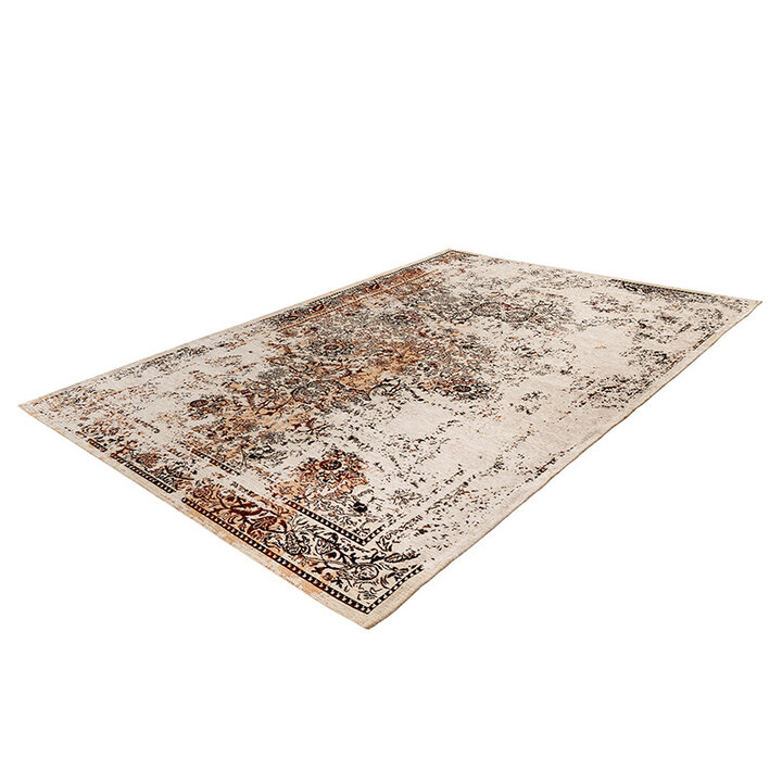 Vintage vloerkleed -  Carter 725 Creme/Bruin