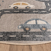 Rond wasbaar kindervloerkleed - Ravi Road Multicolor - thumbnail 4