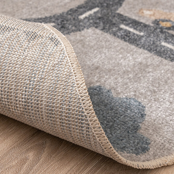 Rond wasbaar kindervloerkleed - Ravi Road Multicolor