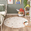 Rond wasbaar kindervloerkleed - Ravi Stars Multicolor - thumbnail