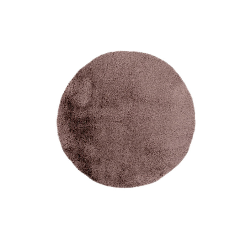 Ronde badmat hoogpolig - Rhine 525 Oudroze - sfeer