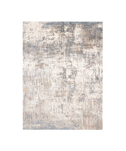 Wasbaar abstract vloerkleed - Misha Grunge Creme/Grijs 