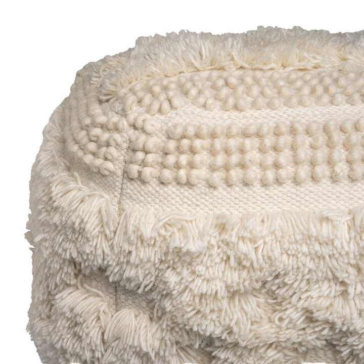 Bohemian poef kubus - Basai 125 Naturel