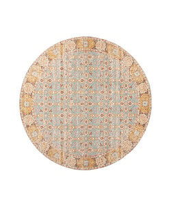 Rond vintage vloerkleed - Thirza Oriental Lichtblauw/Multicolor 