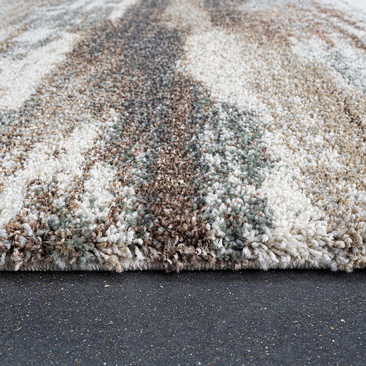 Hoogpolig vloerkleed - Modesto Taupe/Grijs 6747