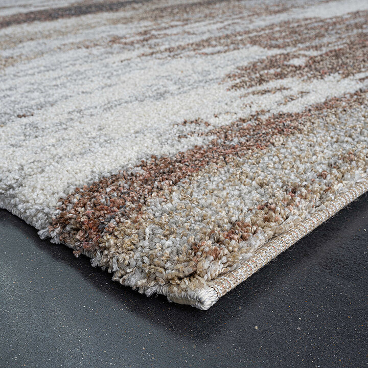 Hoogpolig vloerkleed - Modesto Bruin/Grijs 6787