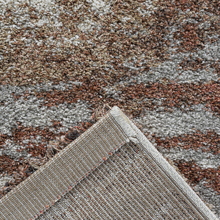 Hoogpolig vloerkleed - Modesto Bruin/Grijs 6787