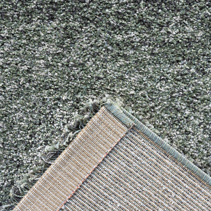 Hoogpolig vloerkleed - Myla Groen/Lichtgrijs 4747