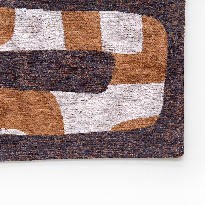 Retro vloerkleed - Kuba Bison 9335