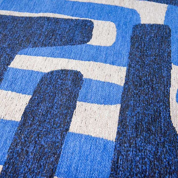 Retro vloerkleed - Kuba Ultramarine 9336