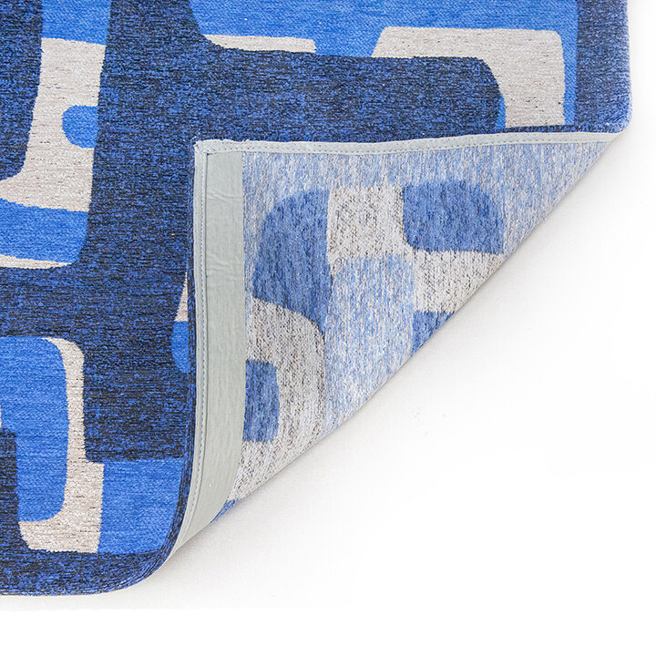 Retro vloerkleed - Kuba Ultramarine 9336