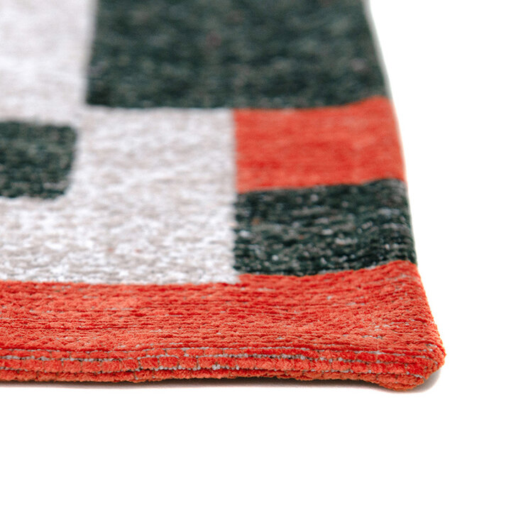 Retro vloerkleed - Chess Deep Green 9339