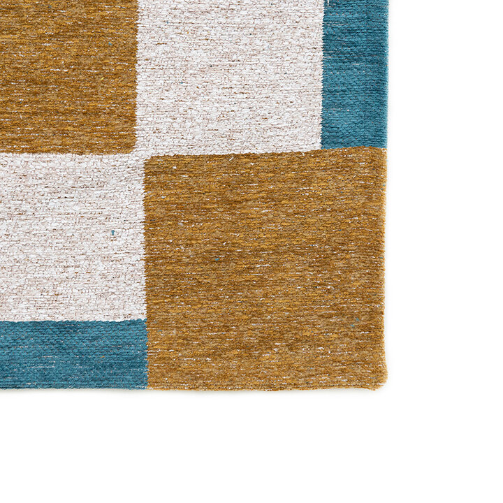 Retro vloerkleed - Chess Honey 9338