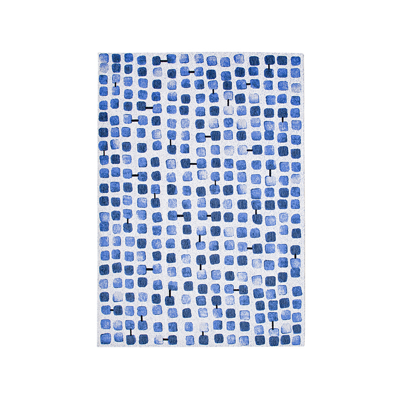 Abstract vloerkleed - Cobblestone Amparo Blues 9348 - sfeer