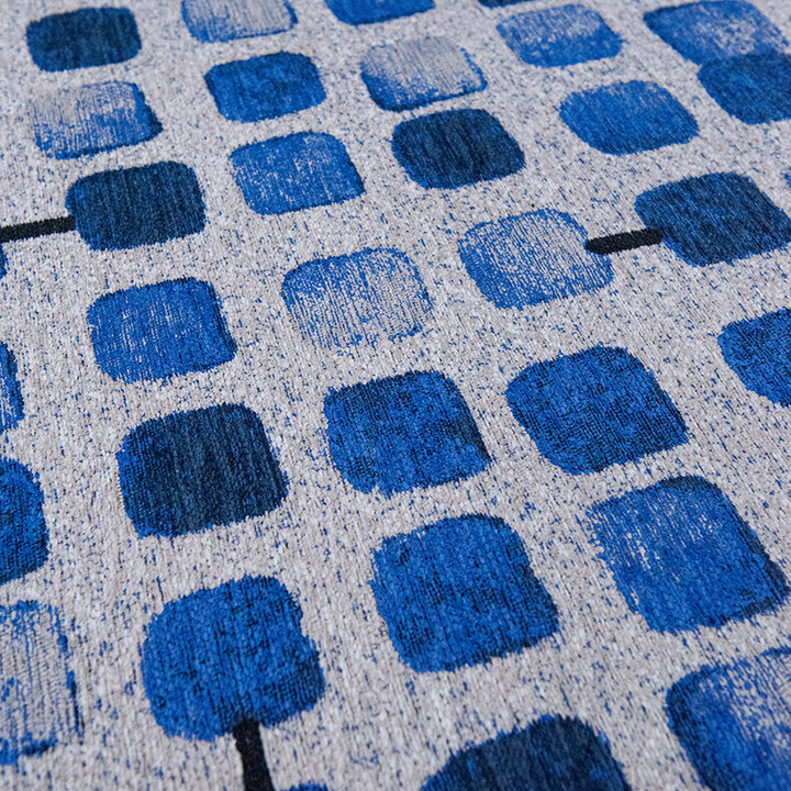 Abstract vloerkleed - Cobblestone Amparo Blues 9348