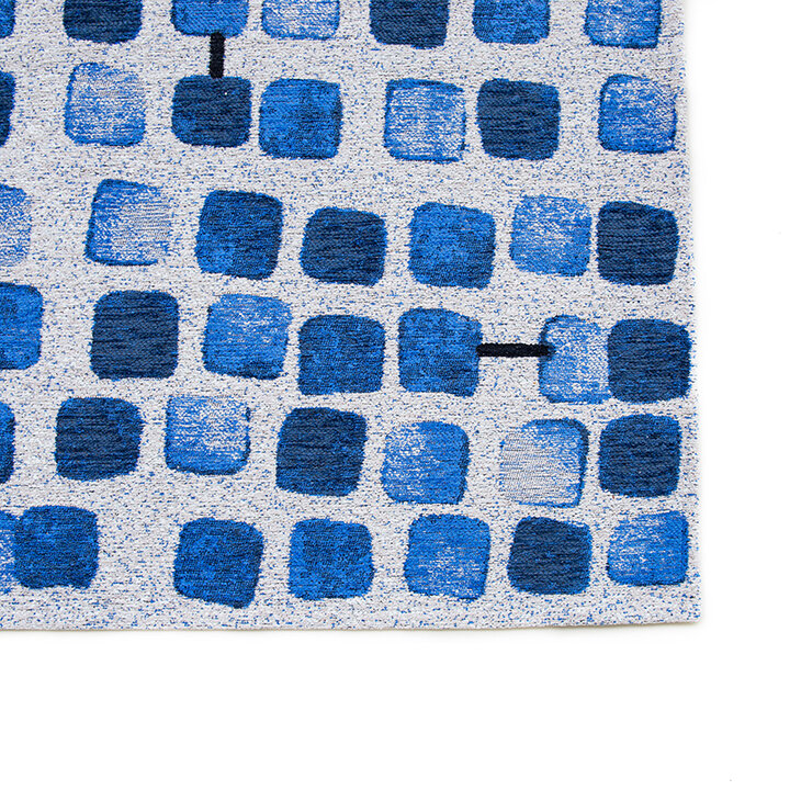 Abstract vloerkleed - Cobblestone Amparo Blues 9348