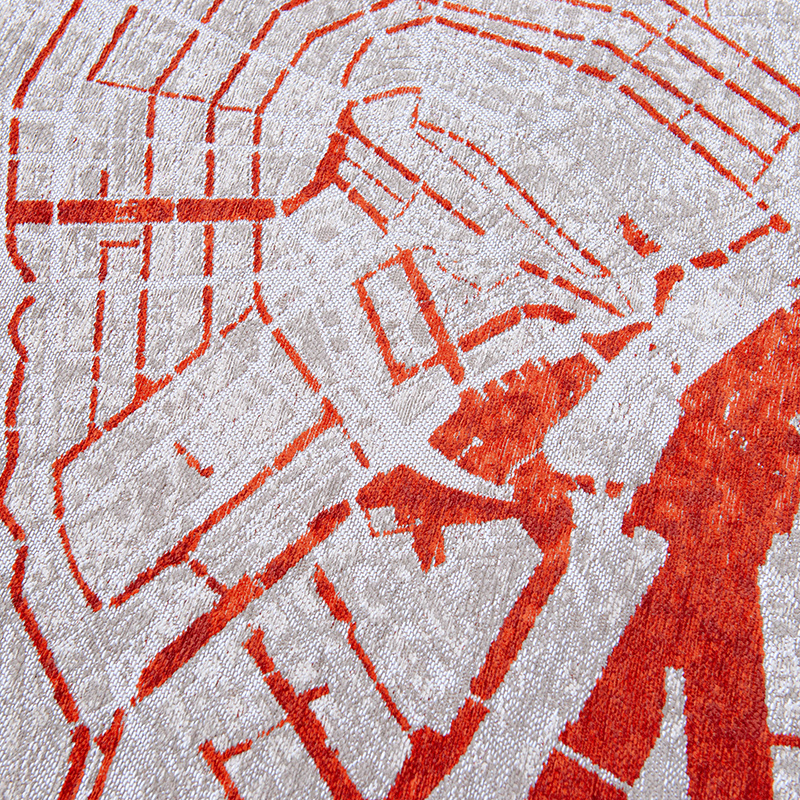 Rond Grafisch vloerkleed - Cities Amsterdam 9323 - sfeer