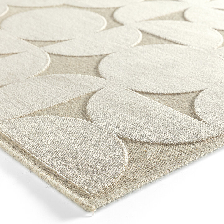 Viscose vloerkleed - Graphix 3164 Circles Ivoor