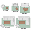 Viscose vloerkleed - Graphix 3163 Squares Ivoor - thumbnail 5