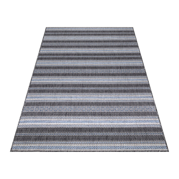 Gestreept buitenkleed - Sunara Antraciet