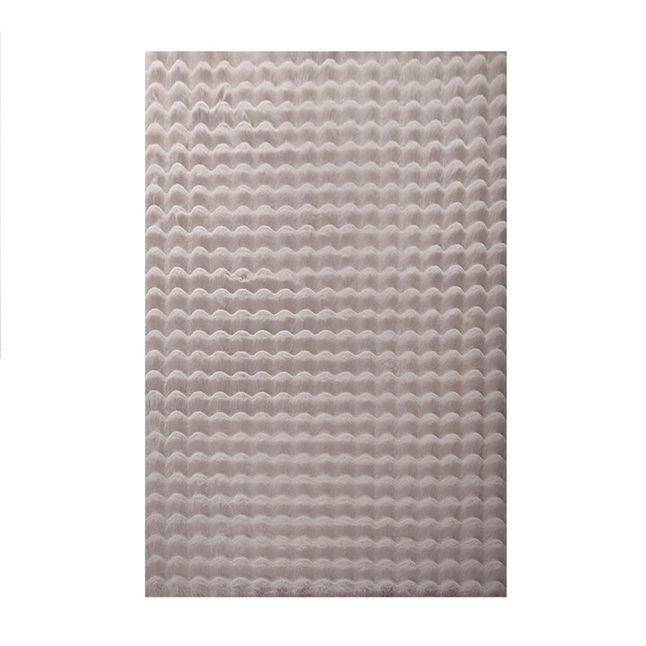 Zacht hoogpolig vloerkleed - Ambrey 3D Beige