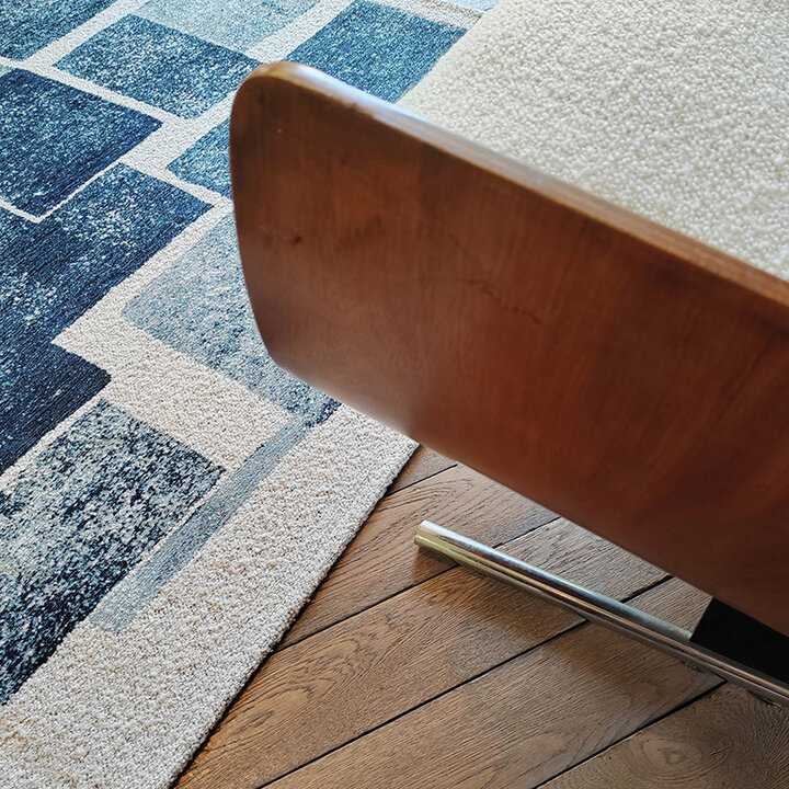 Modern vloerkleed - Lucia Ice Blue 9355