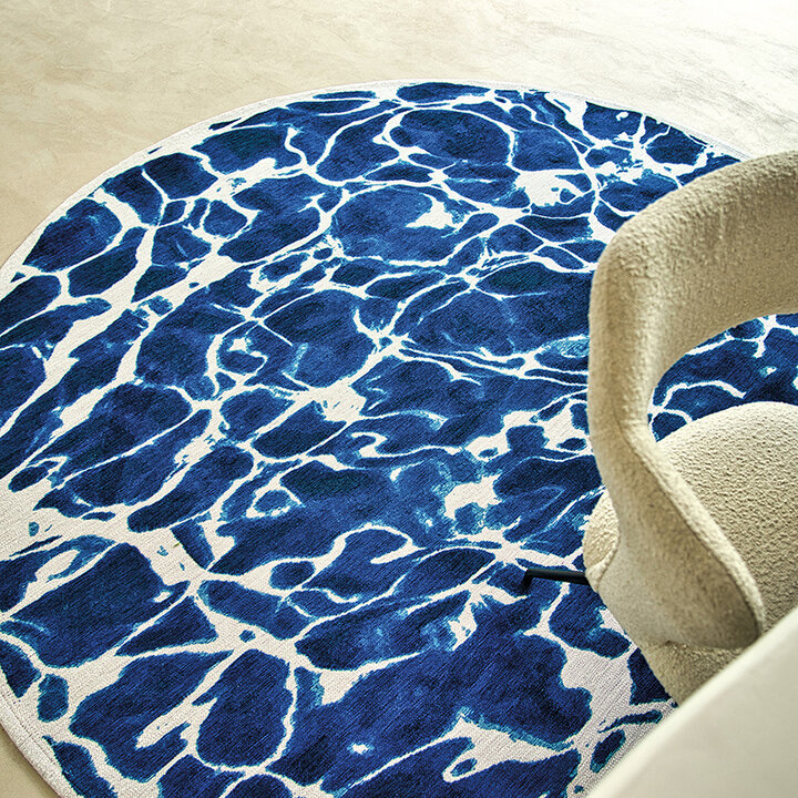 Rond abstract vloerkleed - Swim Surf 9351