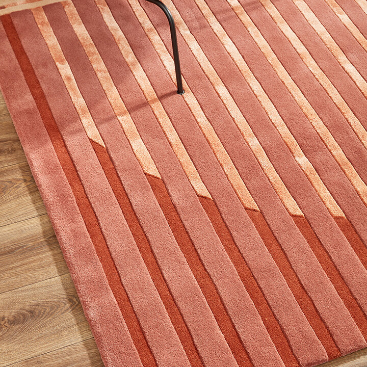 Modern wollen vloerkleed - Fano Rood