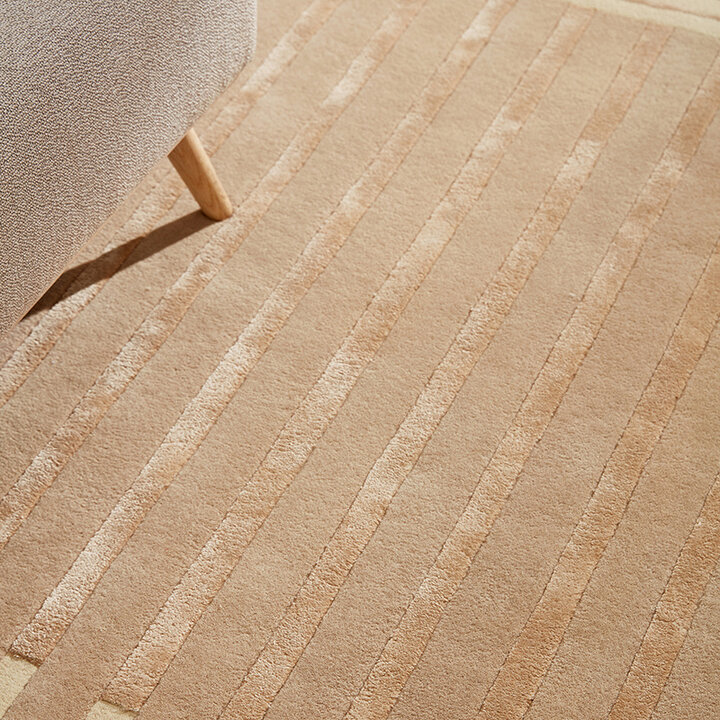 Modern wollen vloerkleed - Fano Beige