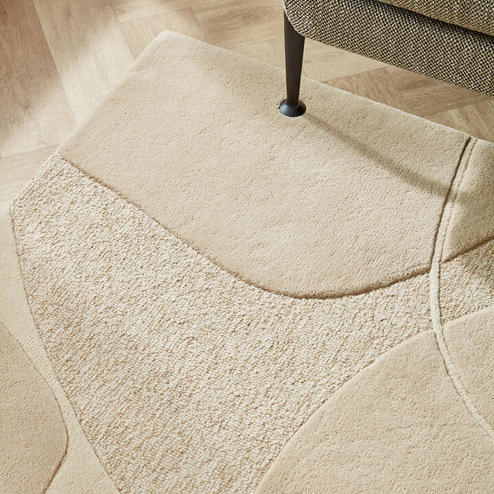 Modern wollen vloerkleed - Bolsena Beige